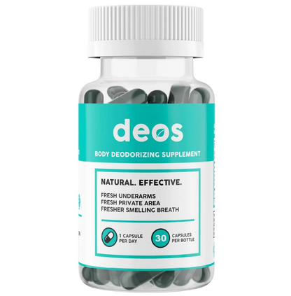 DEOS Internal Deodorant Supplement Natural Odor 30 Capsules